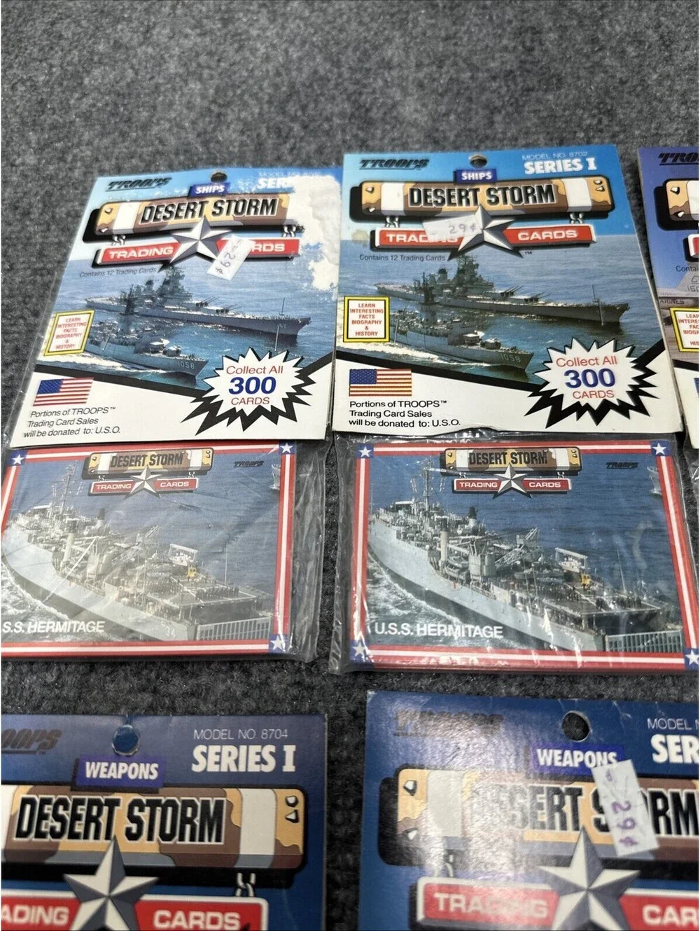 1991 Spectra Star Troops Desert Storm Trading Cards Rack PackS Series 1 10 Pks